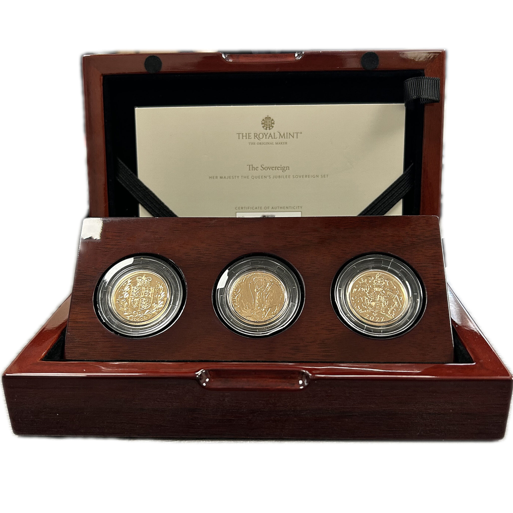 The Queen's Jubilee Three Coin Sovereign Set - ATS Bullion